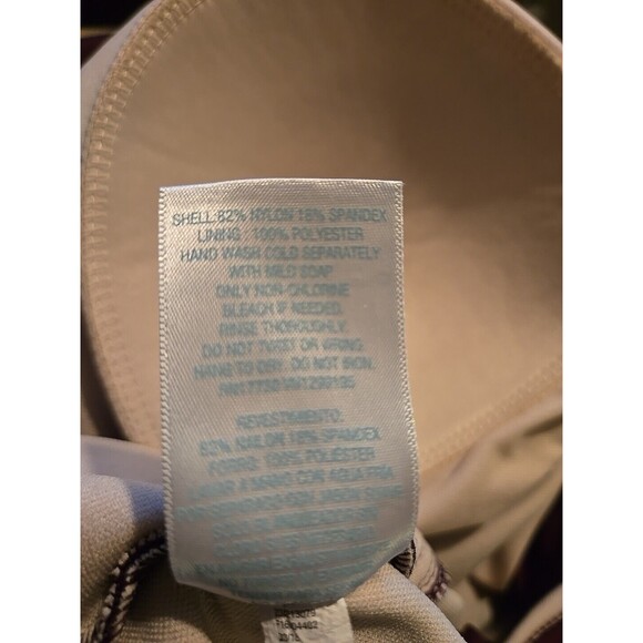 Kona Sol Purple Ruffle One Piece Swim Suit 18W Plus - Picture 13 of 13